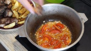 Такое вы не готовили.. Свиные ребрышки с картошкой в казане.