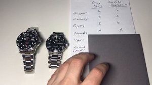 Часы-батл: Oris Aquis vs Kentex Marineman