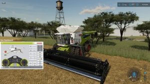 I built a NEW Claas Sim Dashboard Screen for Farming Simulator 22