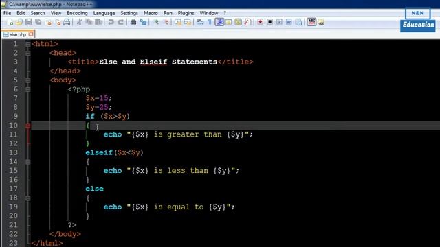 PHP: Hypertext Preprocessor -Tutorial no 22 Else & Elseif Statements смотреть онлайн