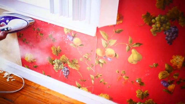 Как легко и быстро и эффективно снять старые обои с помощью утюга с паром. смотреть онлайн