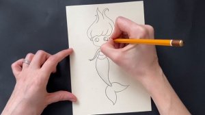 Как нарисовать русалку, пошаговая инструкция