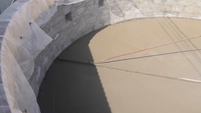 Заливка стяжки в круглом бассейне смотреть онлайн