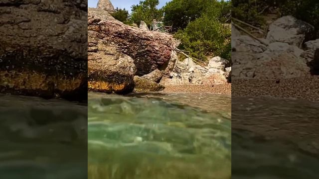 🌱 Подводная съёмка пляжа Батилиман в Крыму #shorts #russia #пляжбатилиман ##крым #крымсегодня #путе