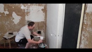 Как шпаклевать стены легко и без опыта! Ремонт старого дома!!! Ч.3