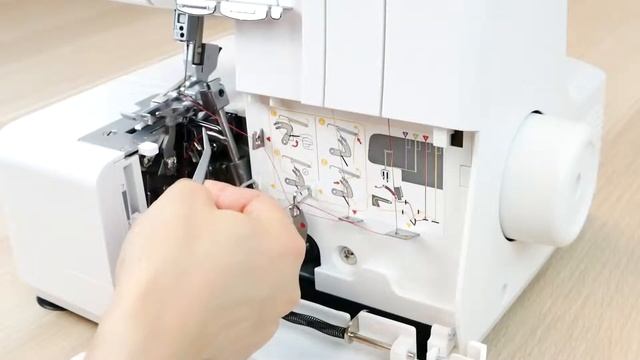 3-х ниточная оверлочная строчка на оверлоке NECCHI 4455D смотреть онлайн