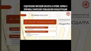 Содержание мочевой кислоты в крови: Норма и причины снижения/повышения концентрации #мочеваякислота