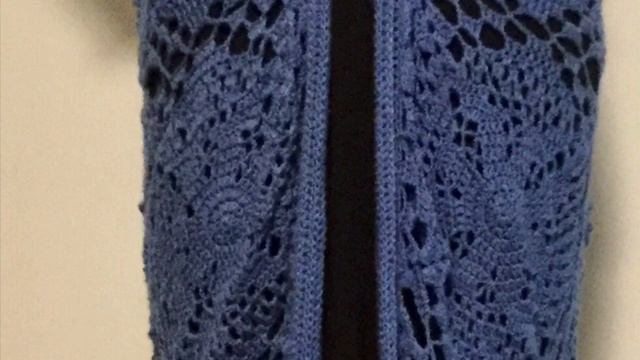 New lace motif Crochet Pattern by Kristen Stein Designs - Long Cocoon Cardigan - quick and easy смотреть онлайн