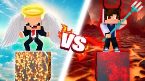 АДОВЫЕ БИТВЫ на Одном Блоке: НУБ VS ПРО ЛакиБлок в Майнкрафт!