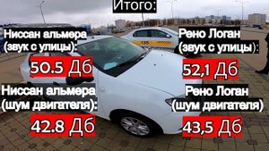 Ниссан Альмера против Рено Логан || Логан против Логан || ШУМОИЗОЛЯЦИЯ