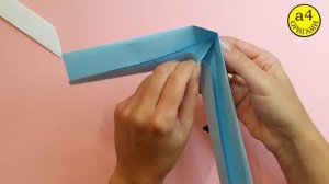 Как сделать БУМЕРАНГ из БУМАГИ  ЛЕТАЕТ и ВОЗВРАЩАЕТСЯ а4 оригами