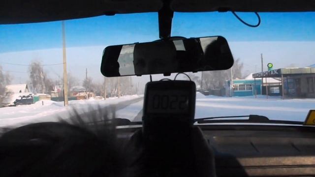 Выезд в -36°С на ВАЗ 2109 с перевёрнутым радиатором печки. смотреть онлайн