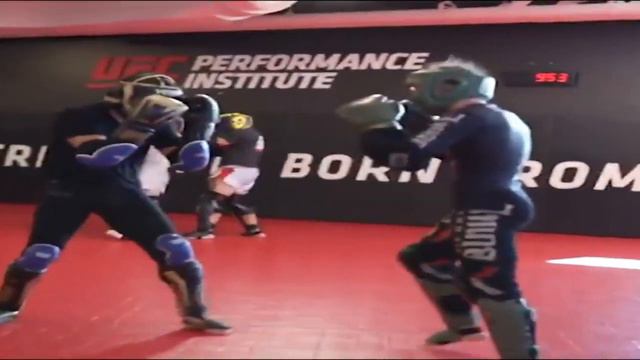 *New* sparring footage between Valentina Shevchenko & Brandon Moreno
