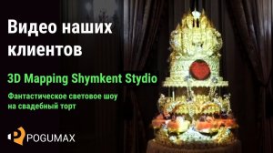 Световое шоу на свадебный торт от 3D Mapping Shymkent Stydio [POGUMAX]