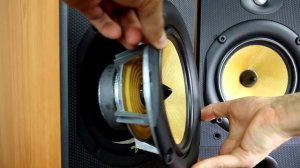 Bowers and Wilkins DM602 S2 look inside the speakers