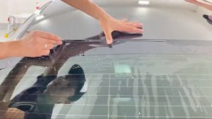 Оклейка крыши чёрной пленкой (чёрный глянцевый Полиуретан).