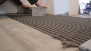 Рабочий процесс укладки керамогранита 1200   600 своими руками.