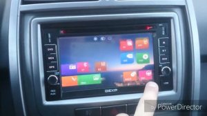 Магнитола с навигатором и камерой заднего хода.