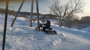 Каракат. Испытание проходимости по пухлому снегу