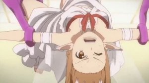 Asuna grabbed by slug tentacles #swordartonline #asunayuuki #asunagrabbedbyslugtentacles