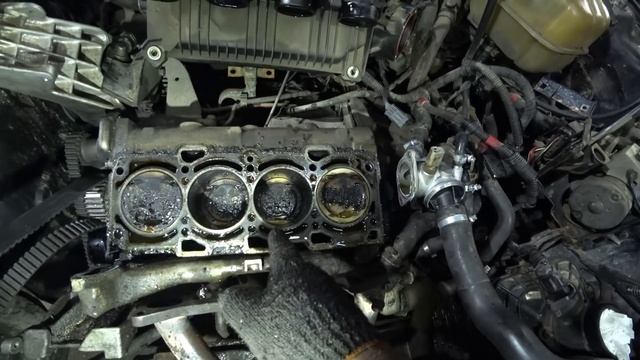 Попытка устранить жор масла на Alfa Romeo 166 2.0 (часть 1). Motor repair for alfa romeo 166 2.0 t смотреть онлайн