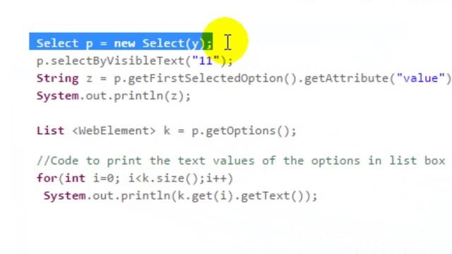 How to get the selected option value from listbox or dropdown in Selenium
