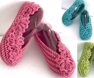 Милая обувь; Тапочки для взрослыхкрючком. Все размеры.