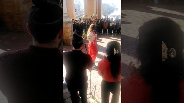 Street Flamenco in Sevilla, Plaza de España, Spain, Part 5 смотреть онлайн