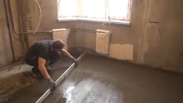 стяжка пола из пескобетона
