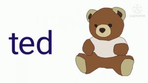 Letter 'e' blending (ed) / CVC Words / Word Family -ed / Phonics for kids/Reading Three Letter Word