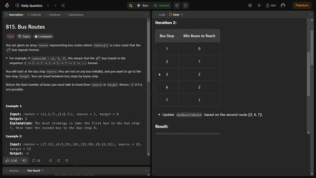 ✅ Bus Routes - Modified Bellman Ford Algorithm - Leetcode Hard 815 - Interview Solution - Explained