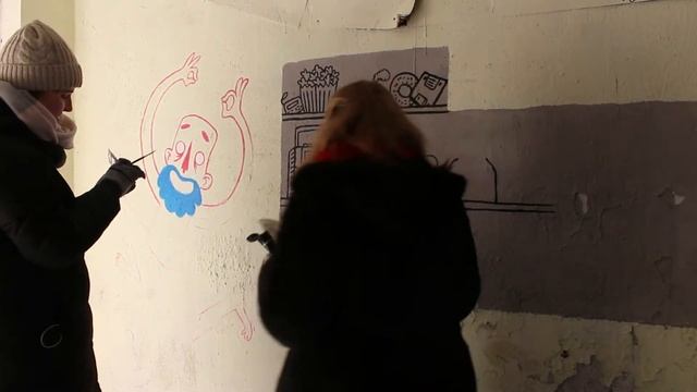 Аня Ломакина VS Ms. Chestnut/ Первый рисунок на стене для Ани/ WorkShop от меня смотреть онлайн