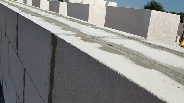 Кладка стен из газобетона. Бонолит на Основит. День 19 из 40.
