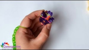 Браслет-перчатка из резинок Rainbow Loom / Loom Bands (для начинающих)