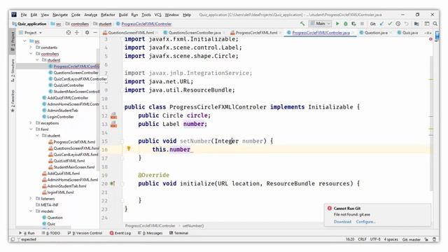 #63. Setting Progress Sequence | JavaFX Quiz Applications