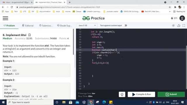 Create Your Own Atoi() in Java! Find Out How Now!  Implement Atoi | String to Integer (atoi) | Java