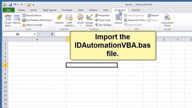 How to Create a Code128A barcode in Microsoft Excel using VBA