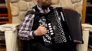 2856 - Black Hohner Nova III B System CBA 5 Row LMM 68 96 $1499