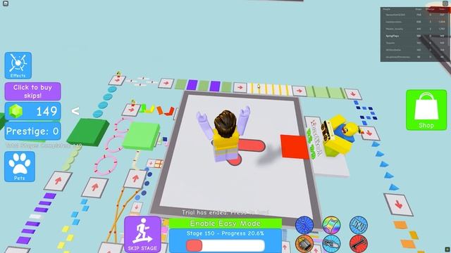 Roblox - Mega Easy Obby 725 Stages - Stage 100-199 смотреть онлайн
