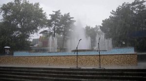 Открытие свето-музыкального фонтана в Феодосии