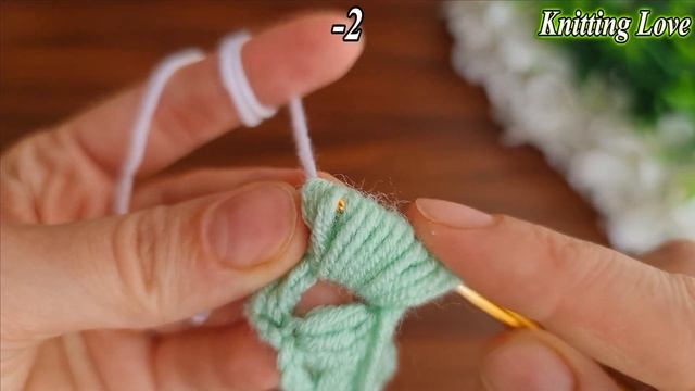 3D⚡?Tunisian Crochet Flower?? Very Easy Crochet Rose Flower Making For Beginners. #crochet