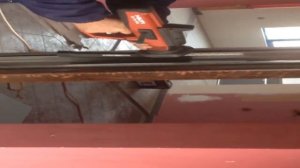 HILTI DX 76 ptr -Забиване на пирони в метал с дебелина 1 см