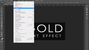 How to Make Gold Text in Photoshop