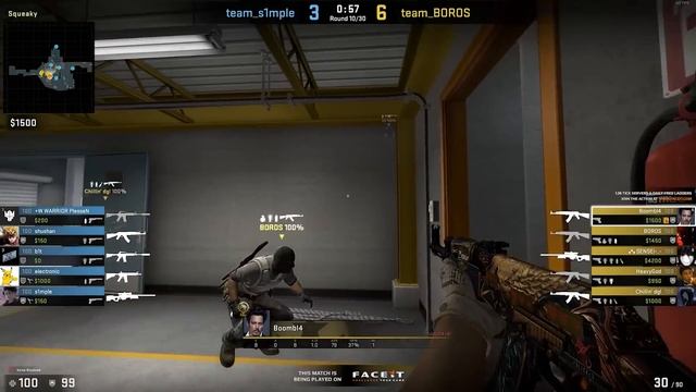 КАК ИГРАЕТ БУМЫЧ ПРОТИВ НАВИ НА FACEIT смотреть онлайн