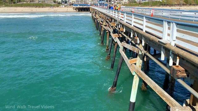 [4K] San Clemente Beach Pier in Orange County, California USA Walking Tour & Travel Guide смотреть онлайн