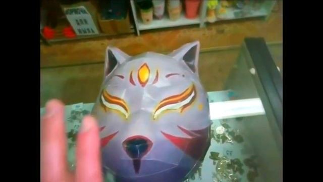 Как сделать маску кицуне kitsune дома самому быстро. смотреть онлайн
