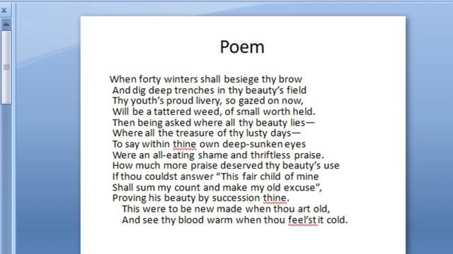 WHEN FORTY WINTERS SHALL SONNET 2 смотреть онлайн