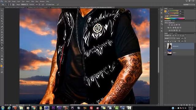 Adobe Photoshop CC Tutorial - How to Turn Photos into Cartoon Drawing Art Effects - смотреть онлайн