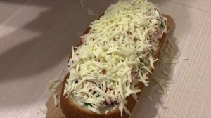 ПИЦЦА-БУТЕРБРОД  ИЗ БАТОНА | САМОЕ БОЛЬШОЕ ЧТО МЫ  ДЕЛАЛИ #1