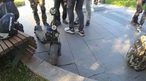 сходка электротранспорта в Парке Горького